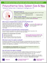 Graphic of Polycythemia Vera, Spleen Size & You document